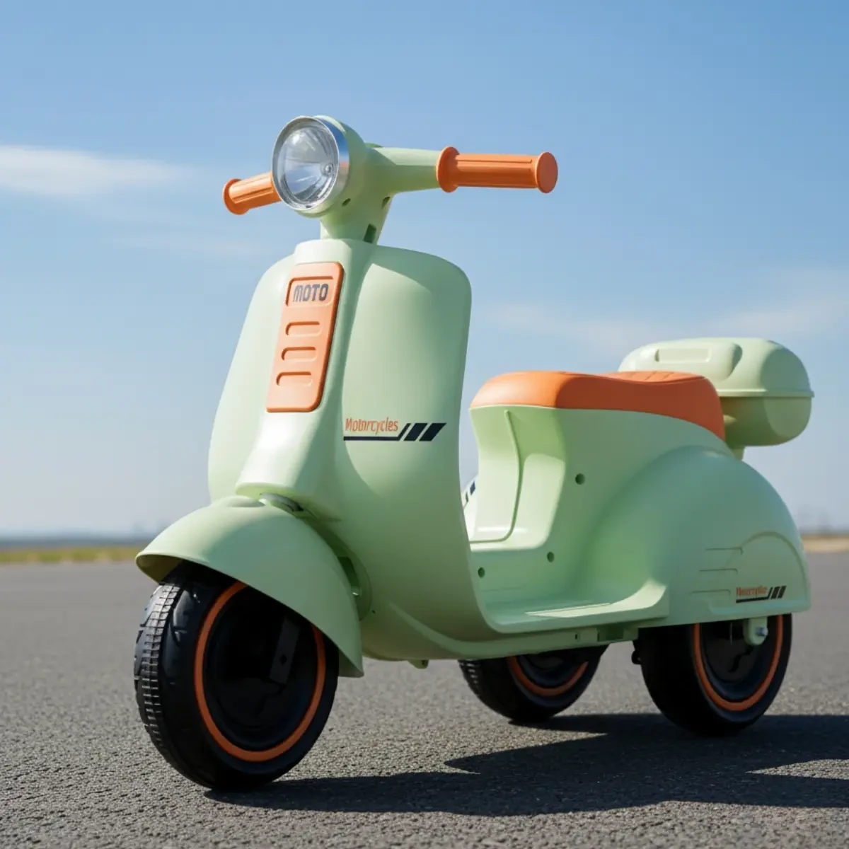 Mini scooter elétrica 6 V — Verde-claro
