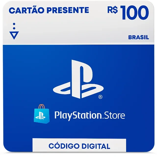 PlayStation Store Gift Card — R$ 100, produto representativo da seleção