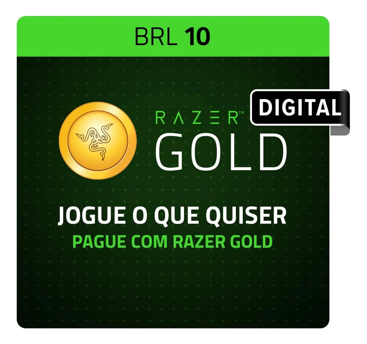 Razer Gold Digital — R$ 10